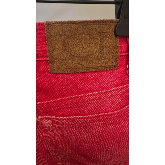 Vintage Roberto Cavalli Jeans Pink Flower Mid Rise Straight Leg Sz 26 - Picture 3 of 4